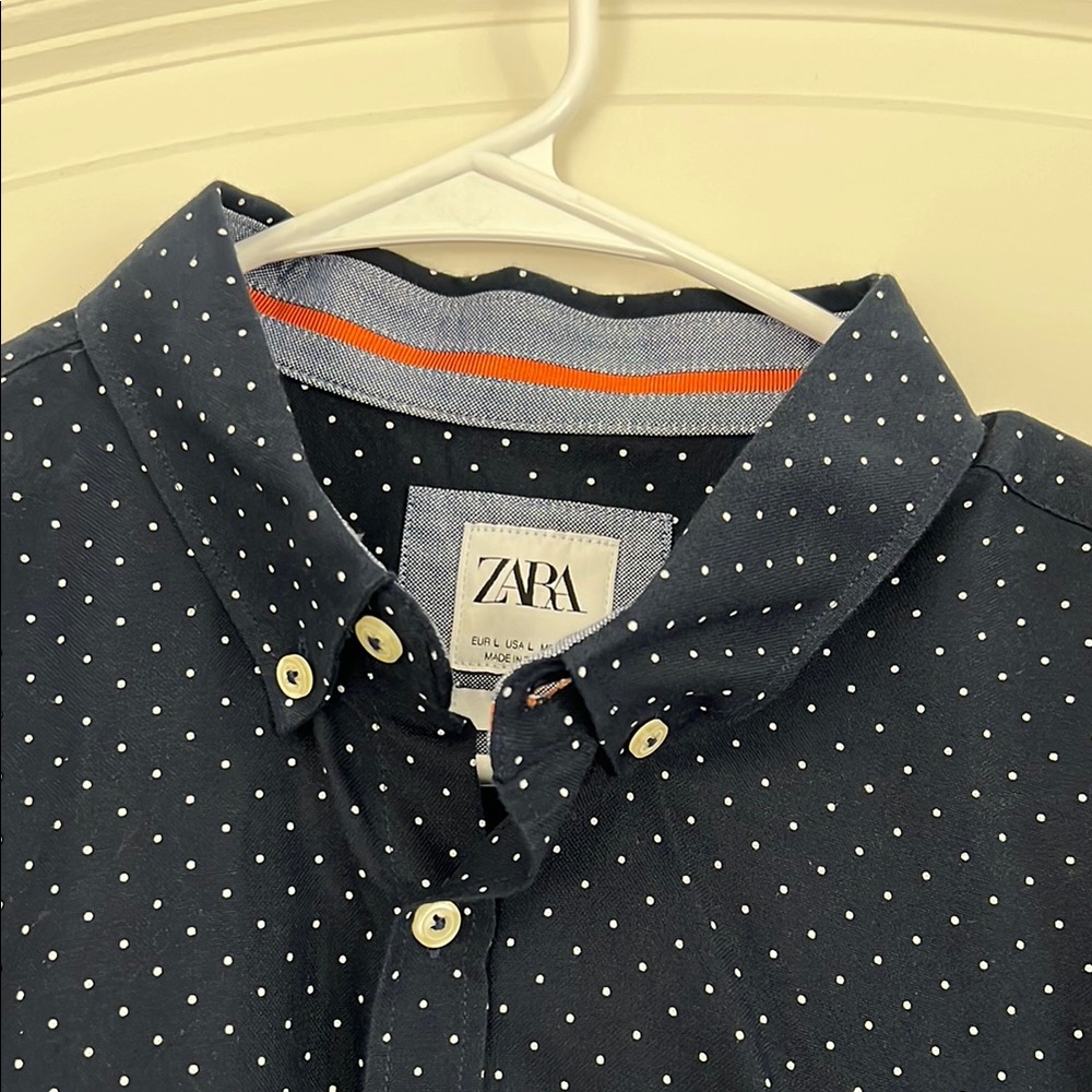 Zara Blue Button Down Shirt